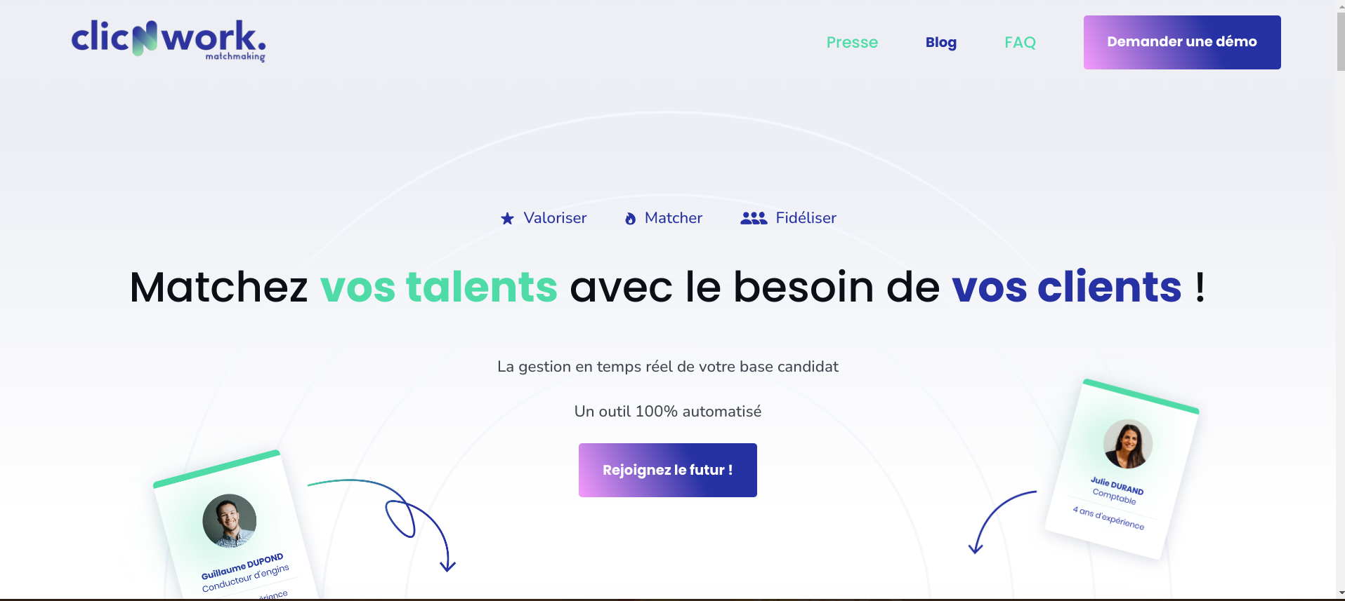 Accueil - Bureau no-code